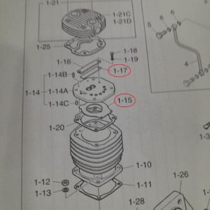 Suppap Ron quy lát Doosan Daewoo bơm hơi động cơ